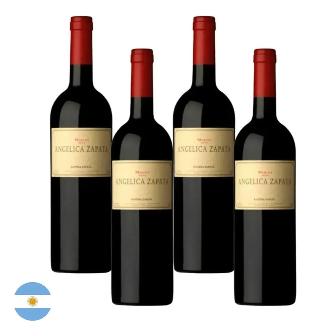 Vinho Tinto Argentino Angelica Zapata Merlot 750ml - Cx 4