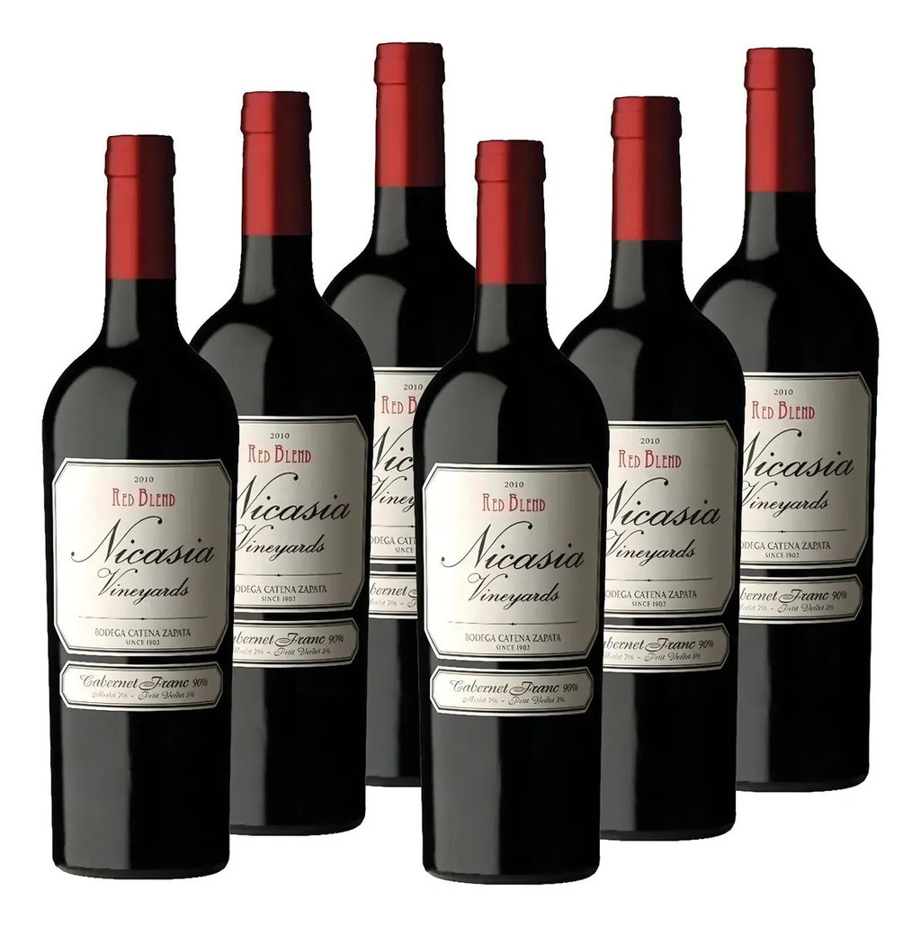 Vinho Tinto Argentino Nicasia Red Blend Cabernet Franc 750ml - Outlet (rótulo danificado)