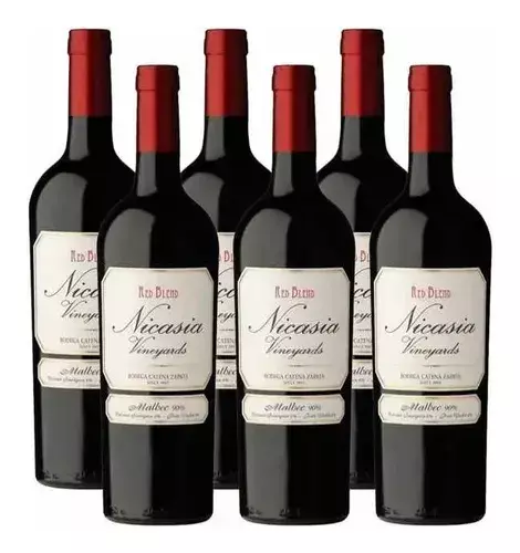 Vinho Tinto Argentino Nicasia Red Blend Malbec 750ml - Outlet (rótulo danificado)