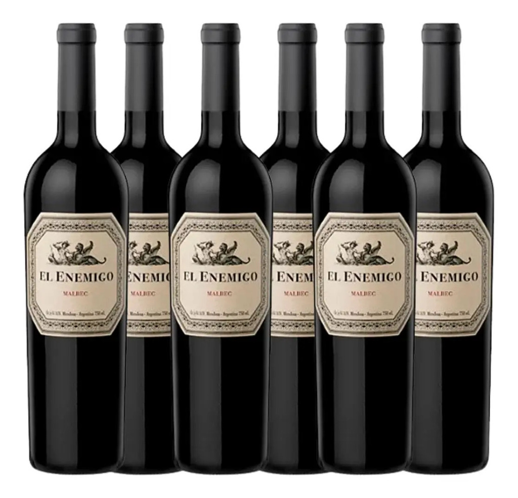 Vinho Tinto Argentino El Enemigo Malbec 750ml - Outlet (rótulo danificado)