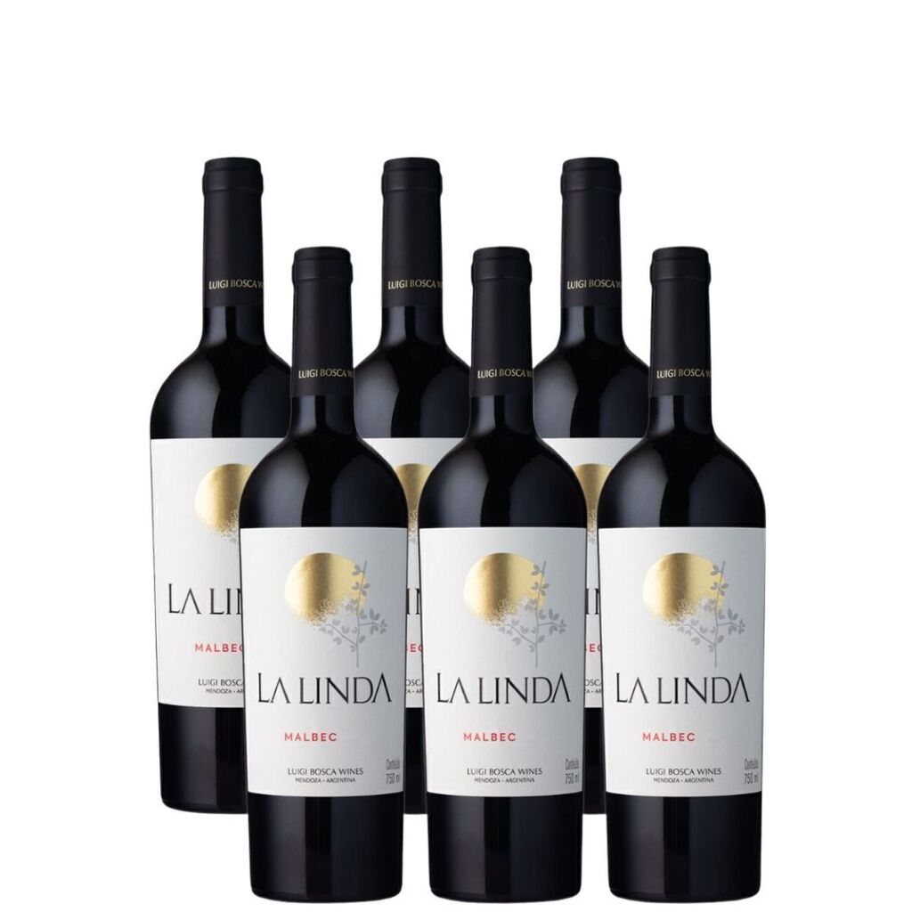 Vinho Tinto Argentino La Linda Malbec 750ml - Outlet (rótulo danificado)