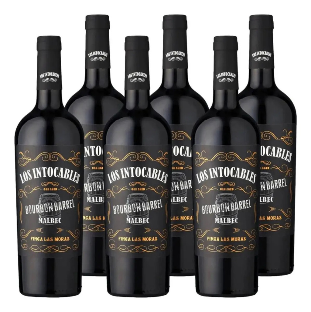 Vinho Tinto Argentino Los Intocables Bourbon Barrel Malbec 750ml - Cx 6