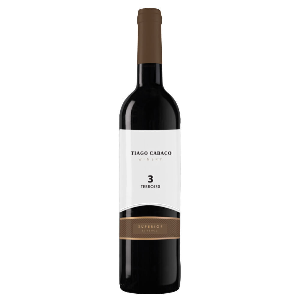 Vinho Tinto Português 3 Terroirs by Tiago Cabaço 750ml - Cx 6