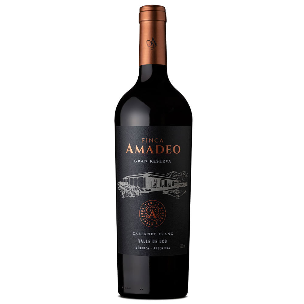 Vinho Tinto Argentino Amadeo Gran Reserva Cabernet Franc 750ml - Cx 6