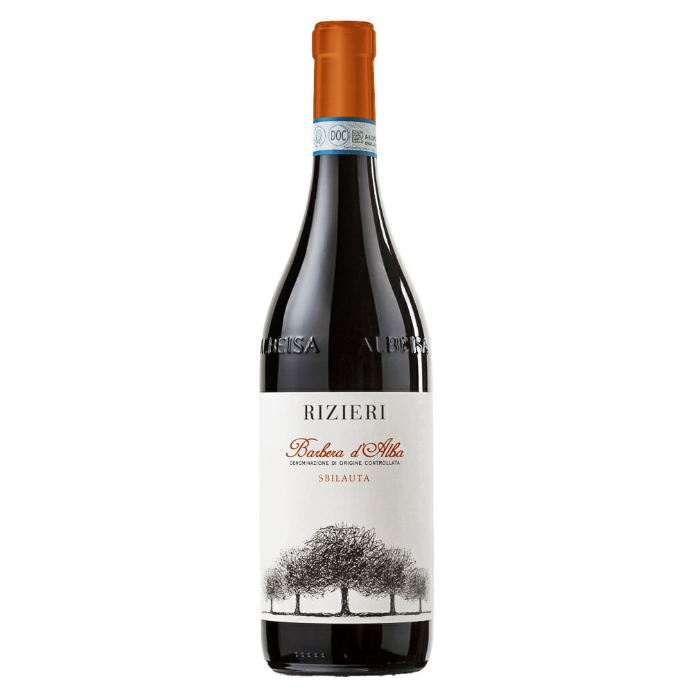 Vinho Tinto Italiano Barbera d'Alba Sbilauta DOC 750ml - Cx 6