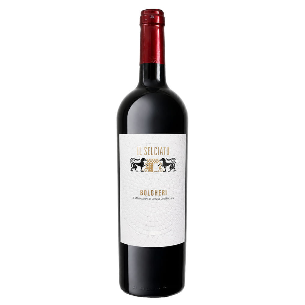 Vinho Tinto Italiano Bolgheri Selciato DOC 750ml - Cx 6