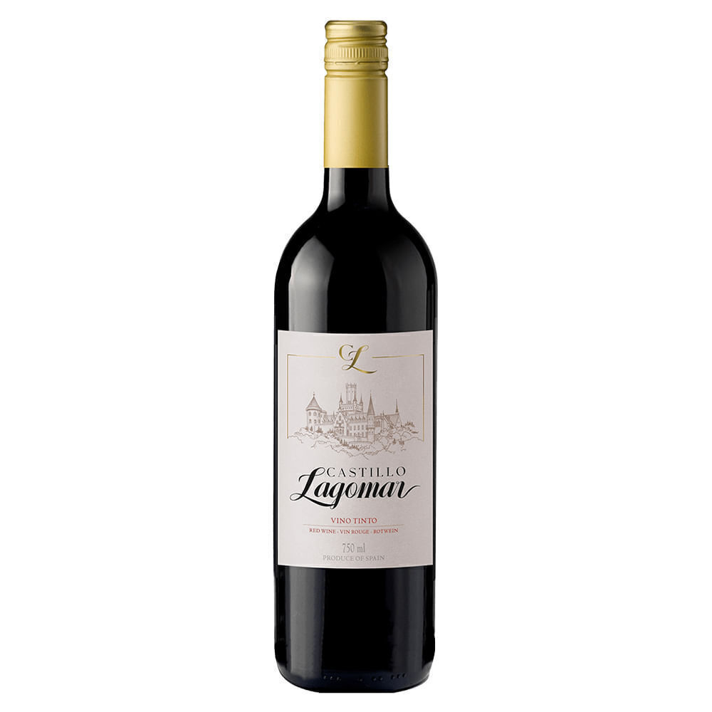 Vinho Tinto Espanhol Castillo Lagomar 750ml - Cx 12