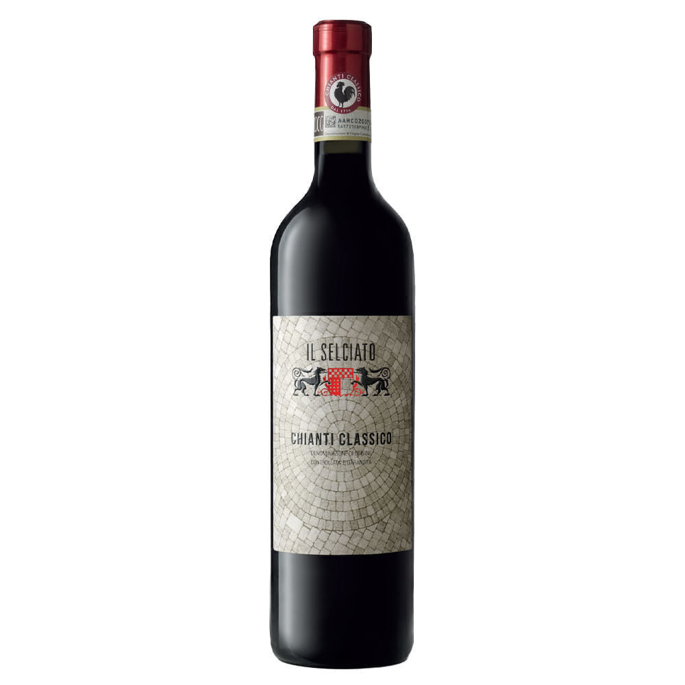 Vinho Tinto Italiano Chianti Selciato Clássico DOC 750ml - Cx 6