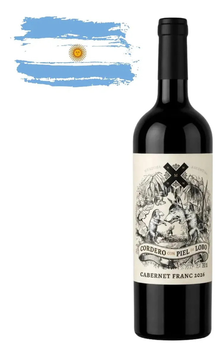 Vinho Tinto Argentino Cordero Con Piel De Lobo Cabernet Franc 750ml - Cx 6