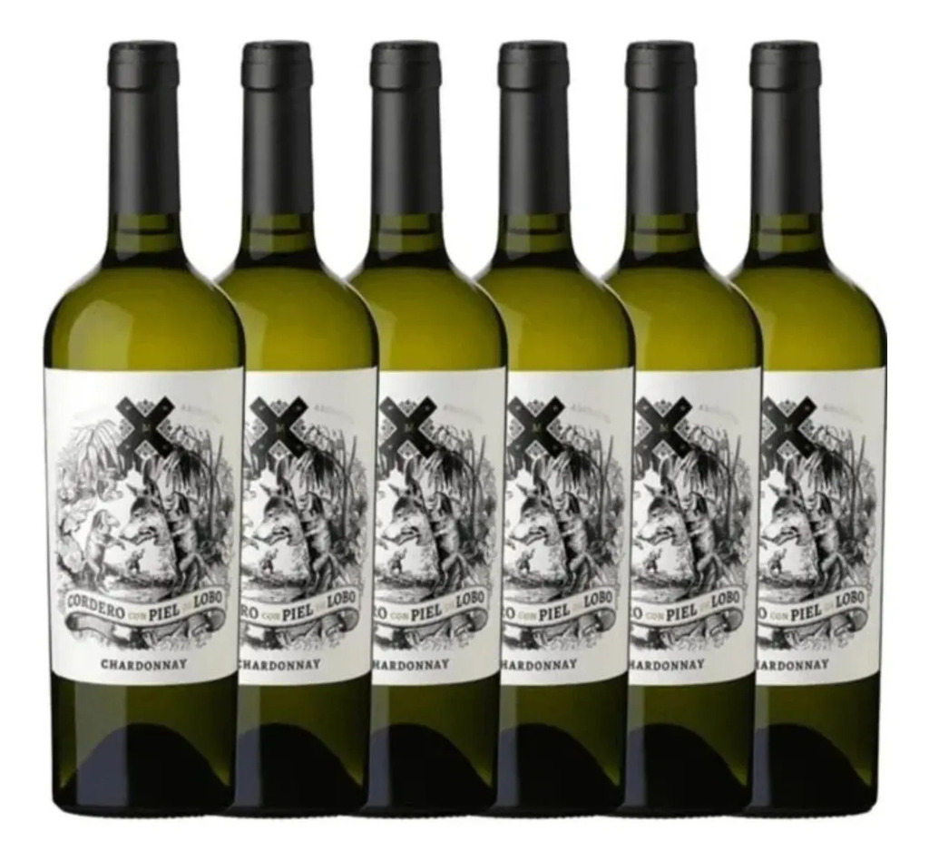 Vinho Branco Argentino Cordero Con Piel de Lobo Chardonnay 750ml - Cx 6