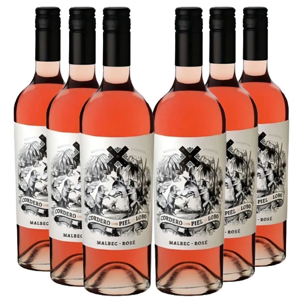 Vinho Rosé Argentino Cordero Con Piel de Lobo Malbec Rosé 750ml - Cx 6