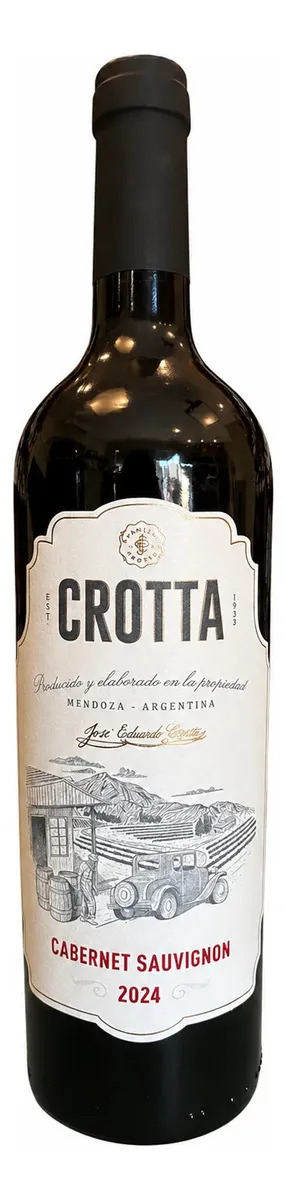 Vinho Tinto Argentino Crotta Cabernet Sauvignon 750ml - Cx 6