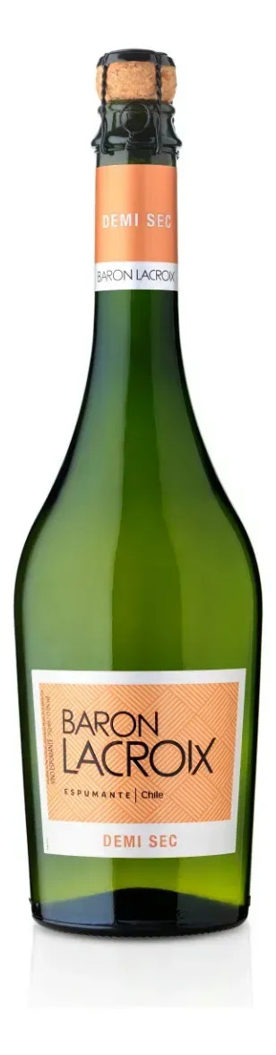 Espumante Demi-Sec Chileno Baron Lacroix Chardonnay 750ml - Cx 6