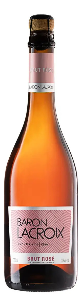Espumante Brut Rosé Chileno Baron Lacroix Pinot Noir 750ml - Cx 6