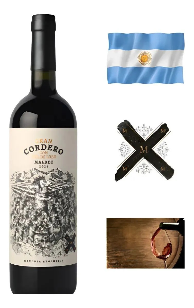 Vinho Tinto Argentino Gran Cordero Malbec 750ml - Cx 6