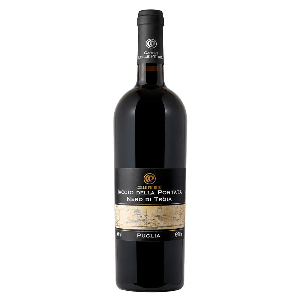 Vinho Tinto Italiano Iaccio della Portata Nero di Troia IGP 750ml - Cx 6