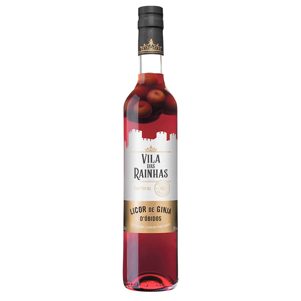 Licor Português de Ginja D'Óbidos Vila das Rainhas 500ml - Cx 6