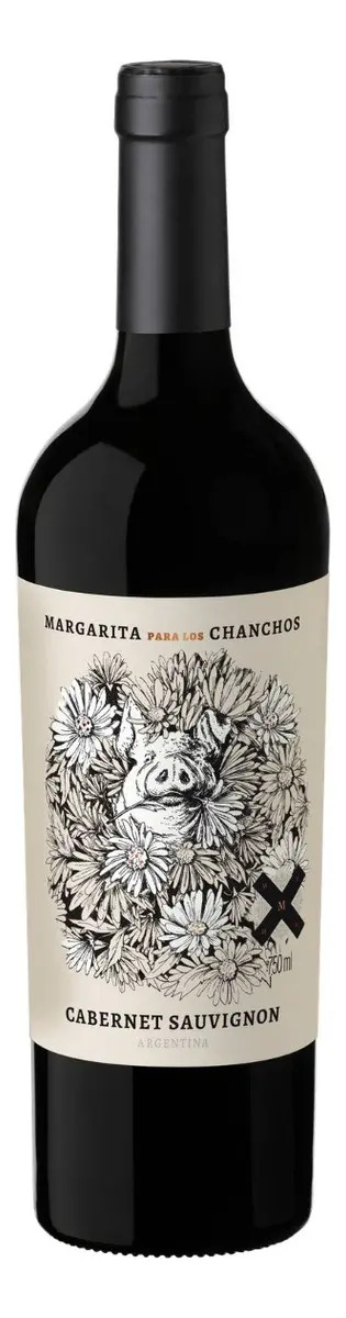 Vinho Tinto Argentino Mosquita Muerta Margarita para Los Chanchos Cabernet Sauvignon 750ml - Cx 6