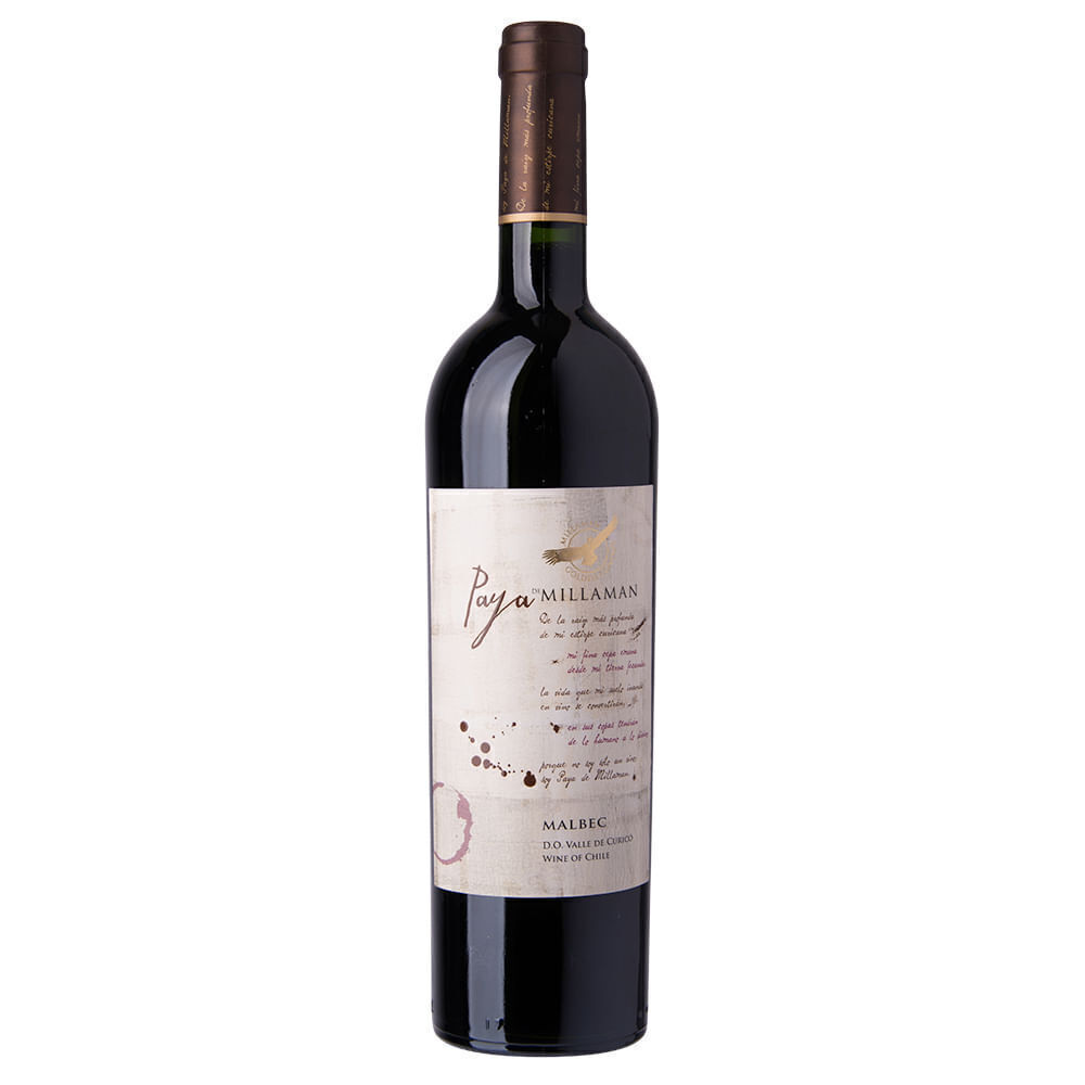 Vinho Tinto Chileno Paya de Millaman Malbec 750ml - Cx 6