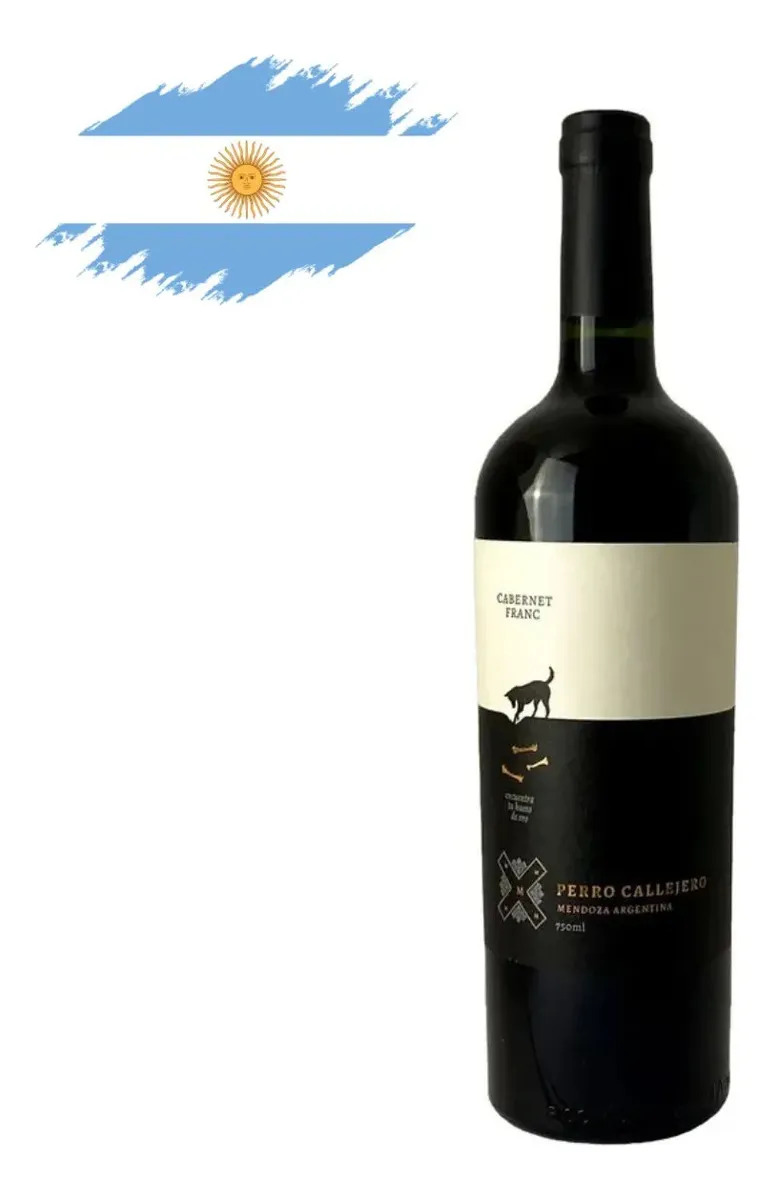 Vinho Tinto Argentino Perro Callejero Cabernet Franc 750ml - Cx 6